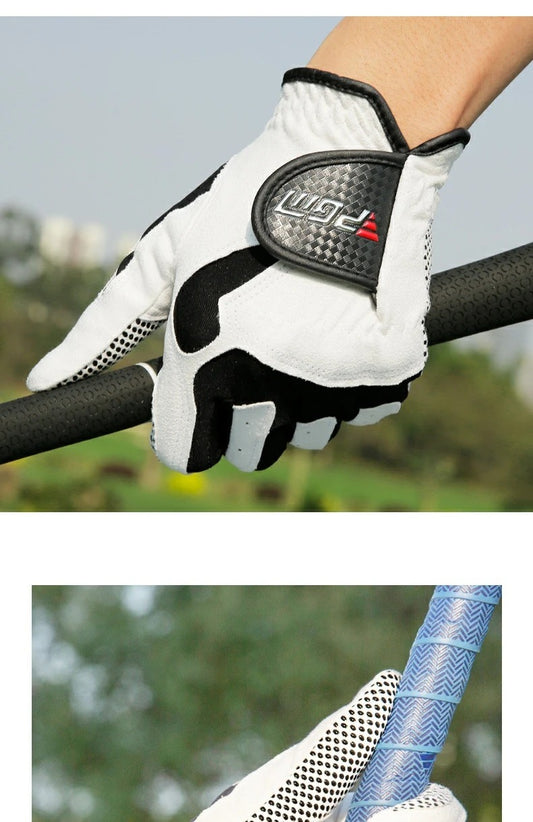 PGM Professional Golf Gloves Microfiber Cloth Fabric Breathable Non-Slip Gloves Club Swing Putting Training Gloves